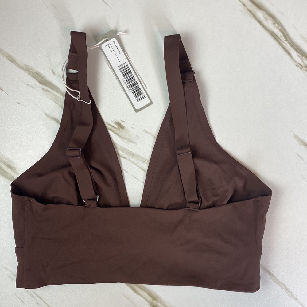 EVERLANE The Invisible ReNew Bra Dark Tan Size Small NWT - Picture 3 of 6